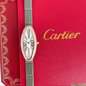 Cartier Baignoire Allongee Luxury Replica Watch with Cash on Delivery 1046873944 - front view