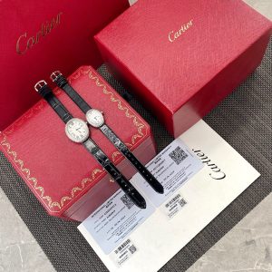 Cartier Baignoire Diamond Bezel Super Clone Watch for Women 1124551147 - front view