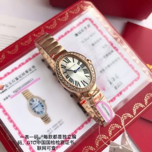 Cartier Baignoire Ladies' Diamond Super Clone Watch with Cash on Delivery 1118168189 - front view