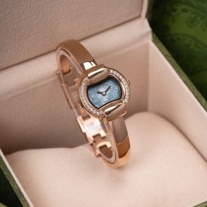 Cartier Baignoire 25mm Diamond 18K Gold Super Clone Ladies Watch 1138994836 - front view
