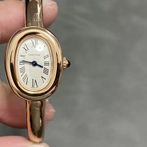 Cartier Baignoire 18K Gold Super Clone Watch for Women | AAA Replica 1130233894 - front view | Baignoire