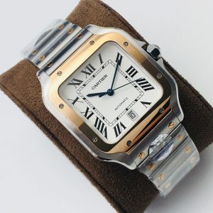 Cartier Santos Super Clone AAA Replica Watch with Cash on Delivery 1142093452 - front view | Cartier