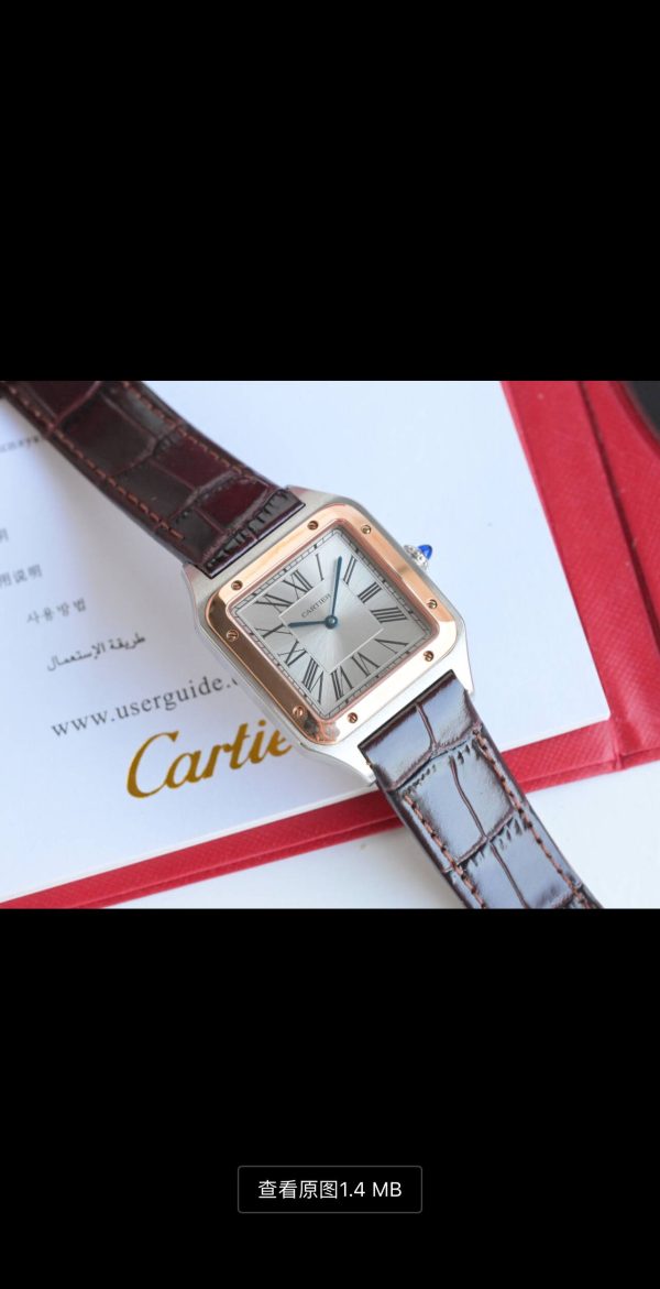 Cartier Santos-Dumont Super Clone Watch with Cash on Delivery 1119272049 - front view | Cartier