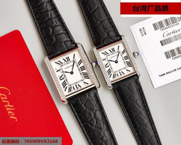 Luxury Cartier Tank Solo Super Clone Watch with Cash on Delivery 1110019649 - front view | Cartier