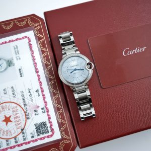 Cartier Ballon Bleu 33MM Super Clone Watch | Pay on Delivery Replica 1124551356 - side view