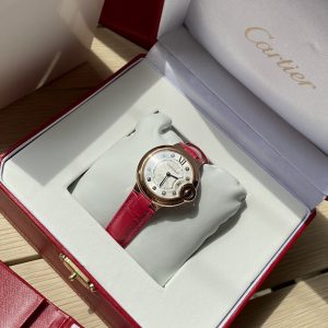 Cartier Ballon Bleu 33mm 18k Gold Plated Super Clone Watch for Women 1112253447