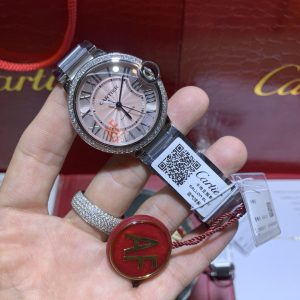 Cartier 36mm Pink Dial Mechanical Super Clone Watch with Cash on Delivery 1116493908 - side view