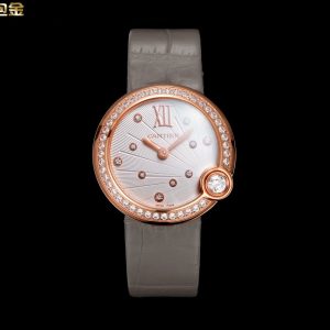 Cartier Ballon Blanc Super Clone Watch | Luxury Replica with COD 1115063782 - side view | Ballon Blanc de Cartier