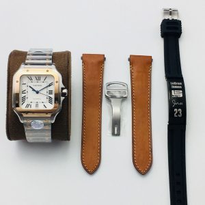 Cartier Santos Super Clone AAA Replica Watch with Cash on Delivery 1142093452 - side view | Cartier