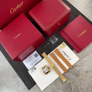 Cartier Santos Super Clone AAA Replica Watch with Cash on Delivery 1126784749 - side view | Cartier