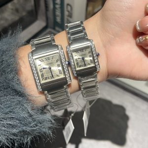 Luxury Cartier Tank Française Super Clone Watch | Premium Cash on Delivery 1066181822 - side view | Cartier